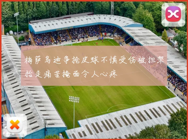 梅萨乌迪争抢皮球不慎受伤被担架抬走痛苦掩面令人心疼